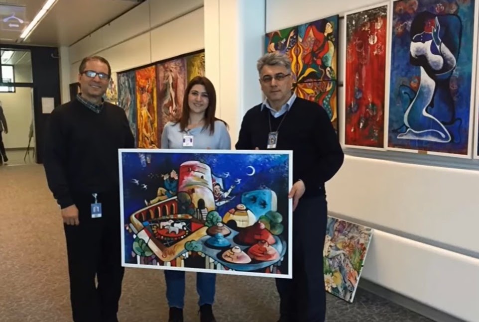 Exhibition of young artists Narmin Abdullayeva and Dilshad Imranova at the VIC (opening)