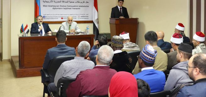 Misir-Azərbaycan Dostluq Cəmiyyətində tələbələrə diplomlar təqdim edilib